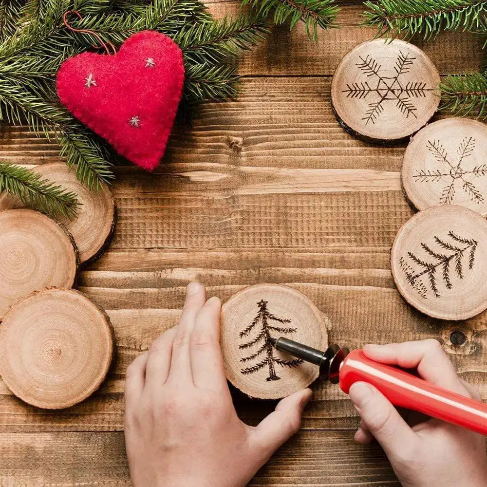 Rustic Pine Wood Circles for Creative DIY Craft Projects