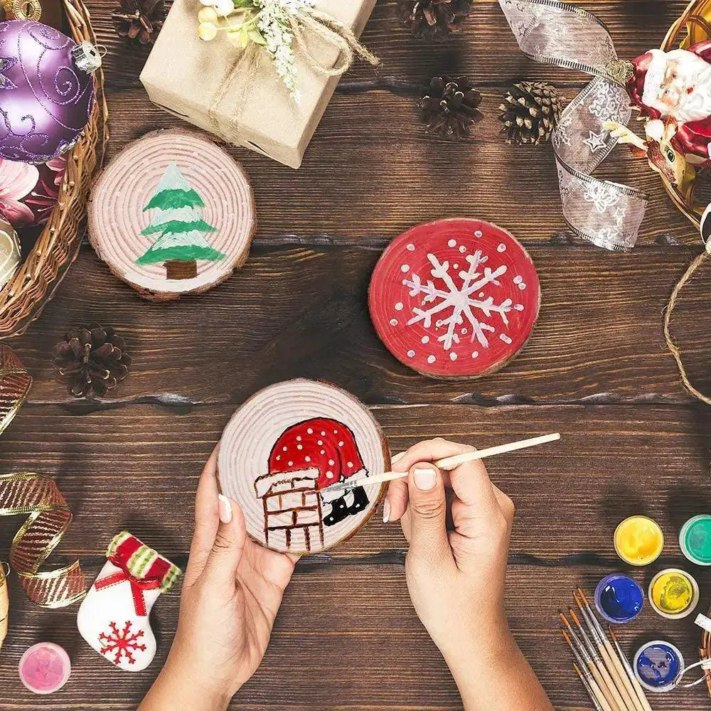 Rustic Pine Wood Circles for Creative DIY Craft Projects