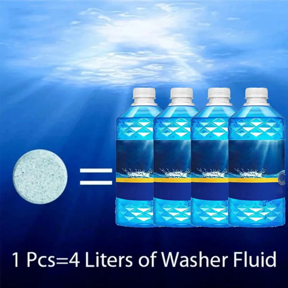Effervescent Glass Cleaner Tablets For Streak Free Shine