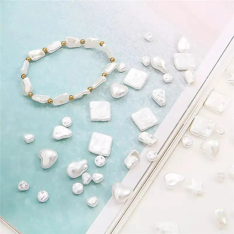 Exquisite Pearl Beads Assortment DIY Craft Kit Acrylic Beads