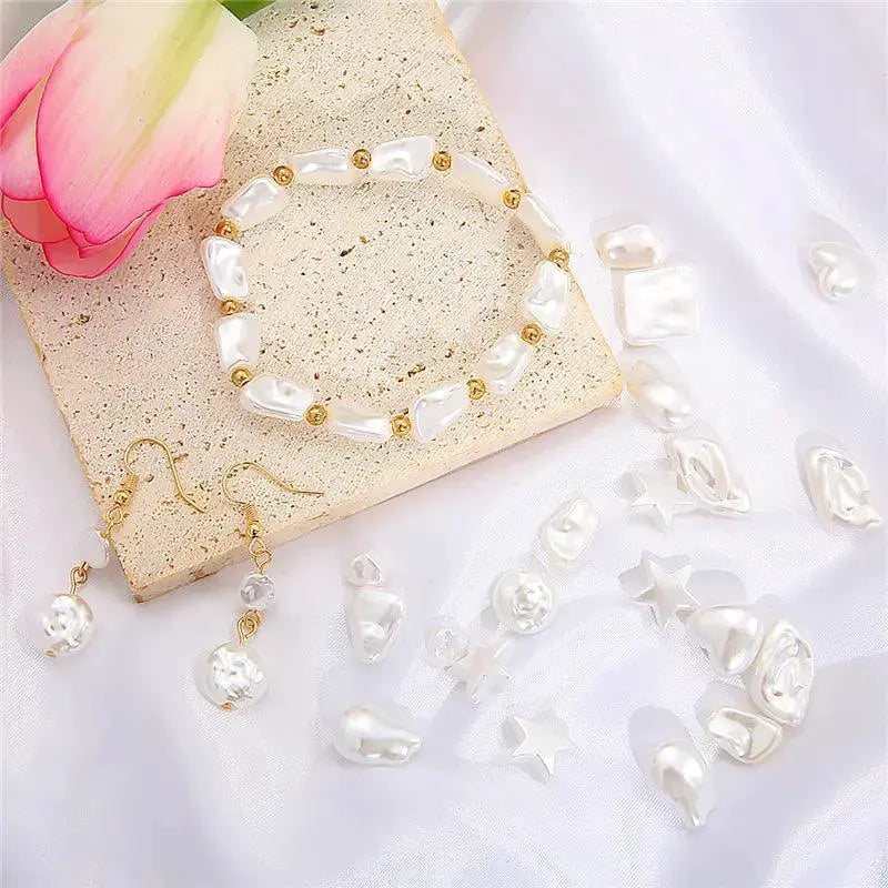 Exquisite Pearl Beads Assortment DIY Craft Kit Acrylic Beads