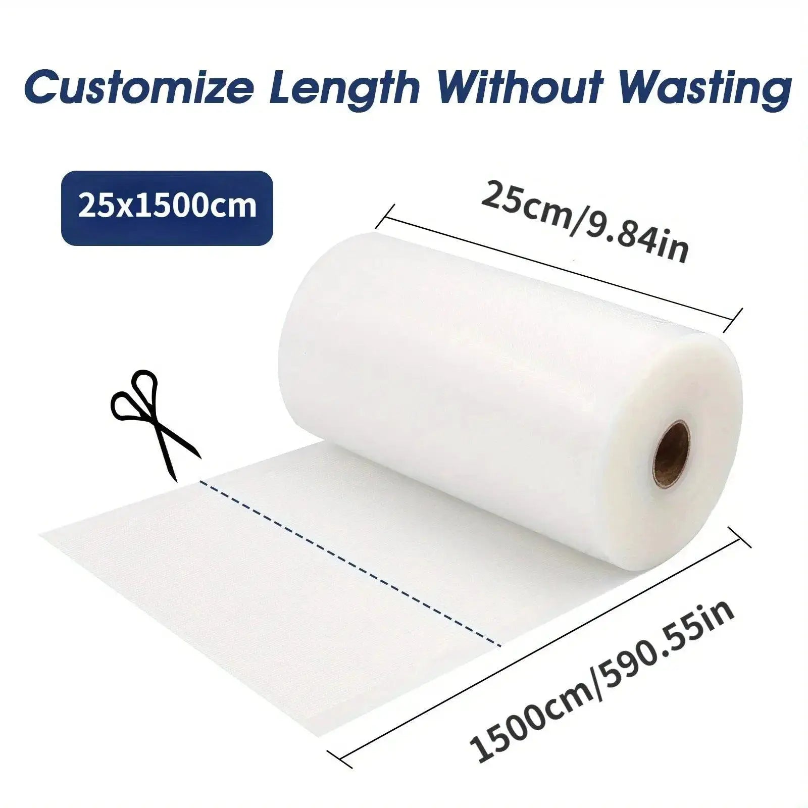 Kitchen Vacuum Sealer Bags Sous Vide Storage Rolls 1500cm