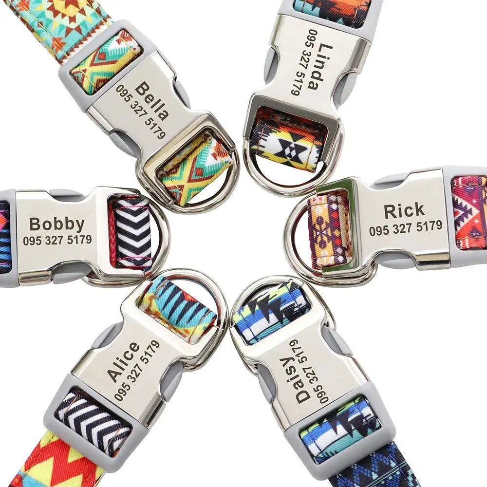 Adjustable Personalized Pet Collar Safe And Stylish