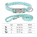 Reflective Nylon Dog Collar Set For Personalized Safety