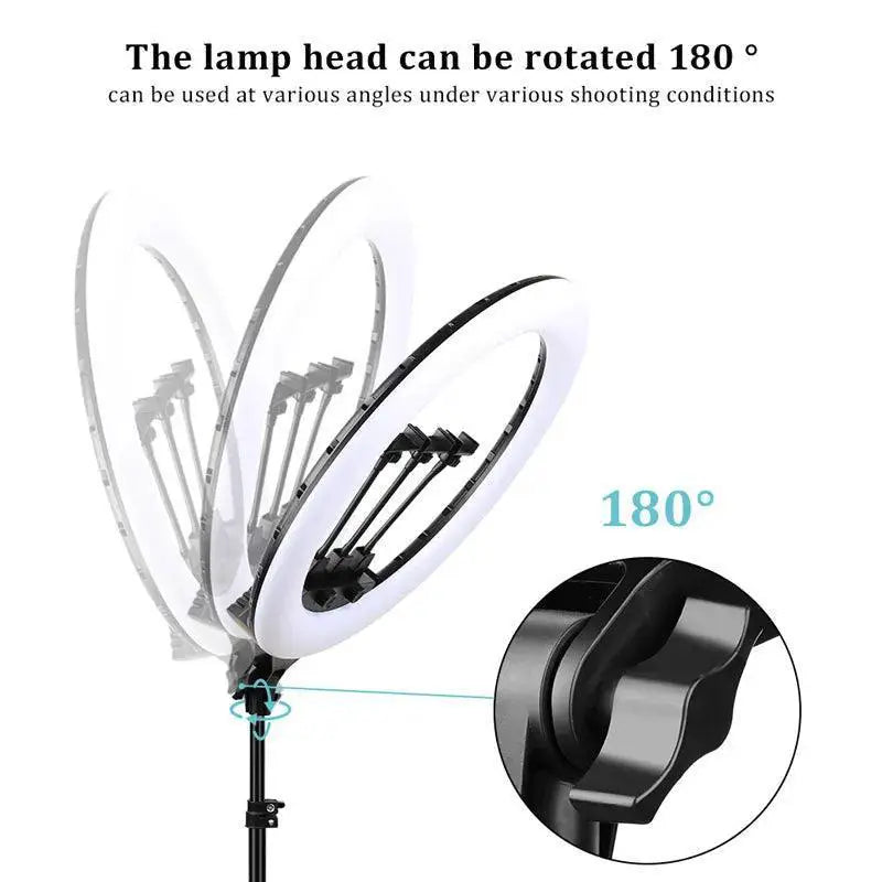 Customizable LED Ring Light Kit For Flawless Makeup Setup