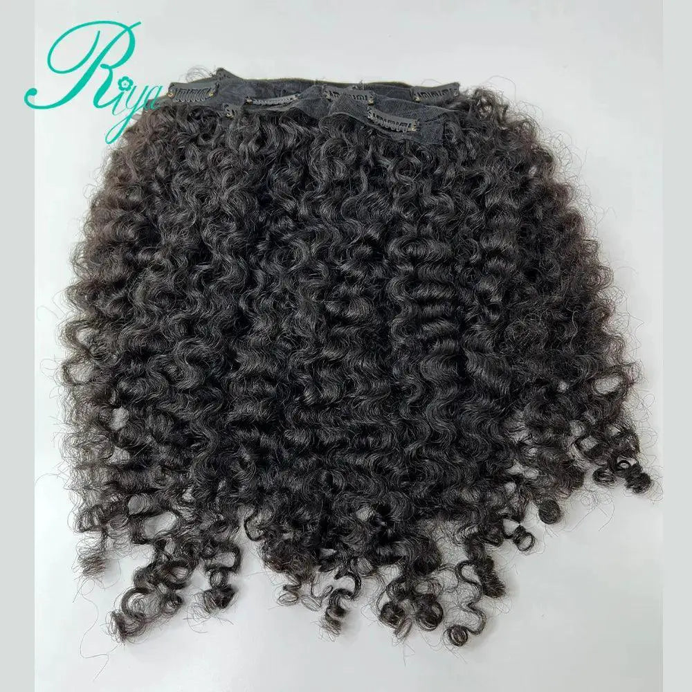 Riya Hair Clips Brazilian Curly Extensions Luxurious Charm