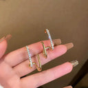 Chic Claw Earrings for Women with Pearls