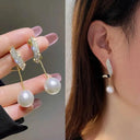 Chic Claw Earrings for Women with Pearls