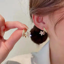 Chic Claw Earrings for Women with Pearls