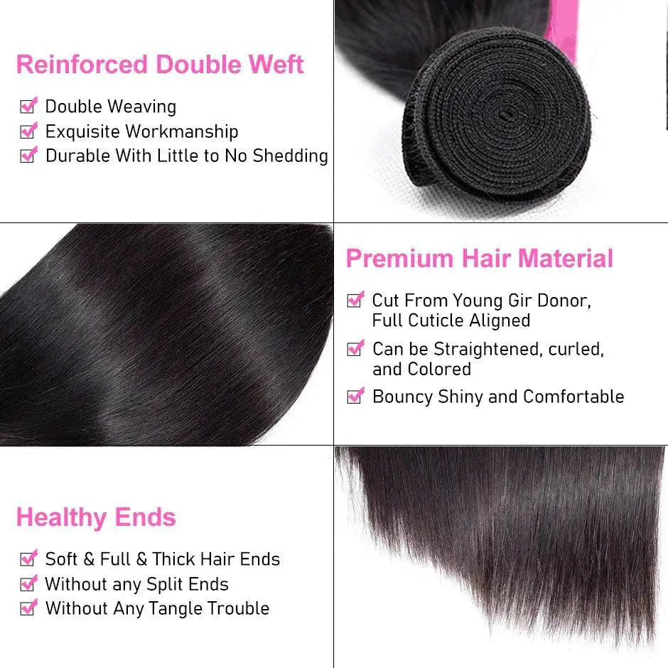 Peruvian Straight Hair Extensions Ultimate Styling