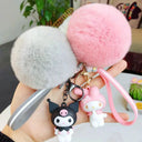 Soft Fur Ball Keychain for Kids and Bags