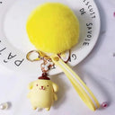 Soft Fur Ball Keychain for Kids and Bags
