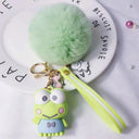 Soft Fur Ball Keychain for Kids and Bags
