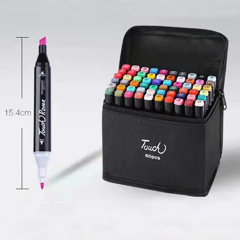 Decotime Alcohol Marker Set Dual Ended Pens for Art