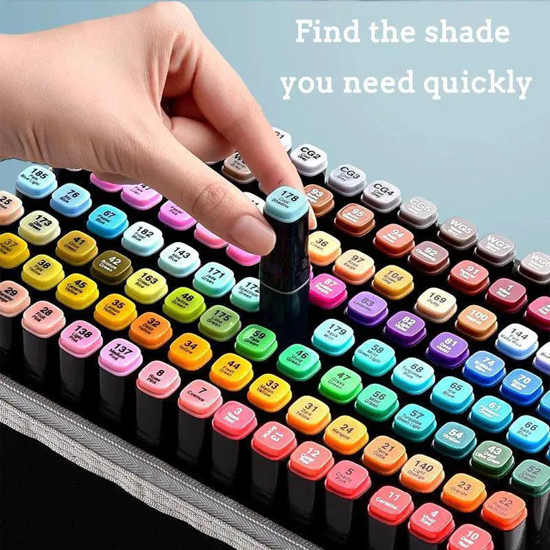 Decotime Alcohol Marker Set Dual Ended Pens for Art