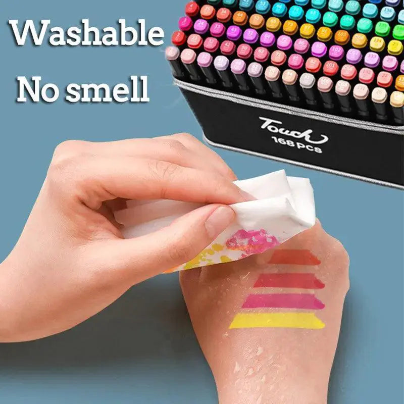 Decotime Alcohol Marker Set Dual Ended Pens for Art