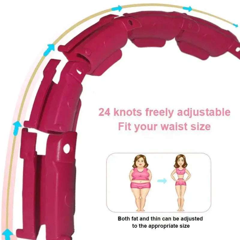 Adjustable Waist Exercise Hoops For Weight Loss And Fitness