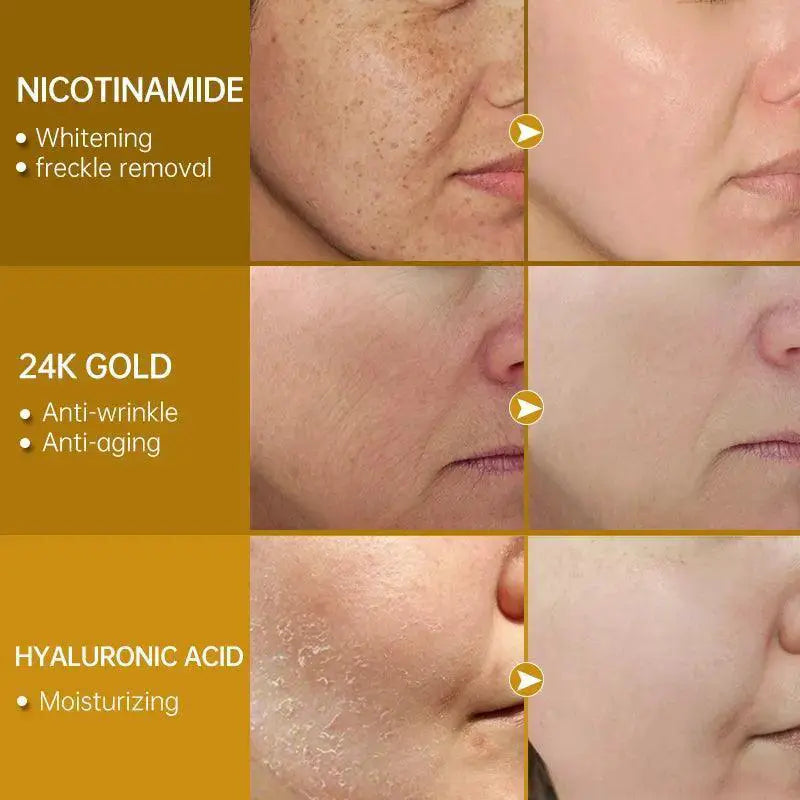Anti Wrinkle Golden Glow Radiant Skin Essence Serum 50ml Pro