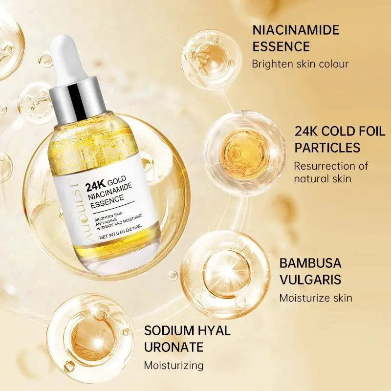 Anti Wrinkle Golden Glow Radiant Skin Essence Serum 50ml Pro