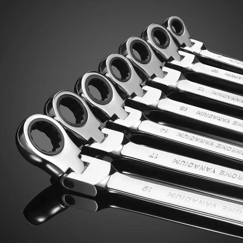 Flex Head Ratchet Wrench Spanner Tool For Auto Repairs