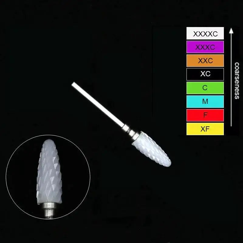 Ceramic Tungsten Nail Bits Set Precision Nail Care Kit