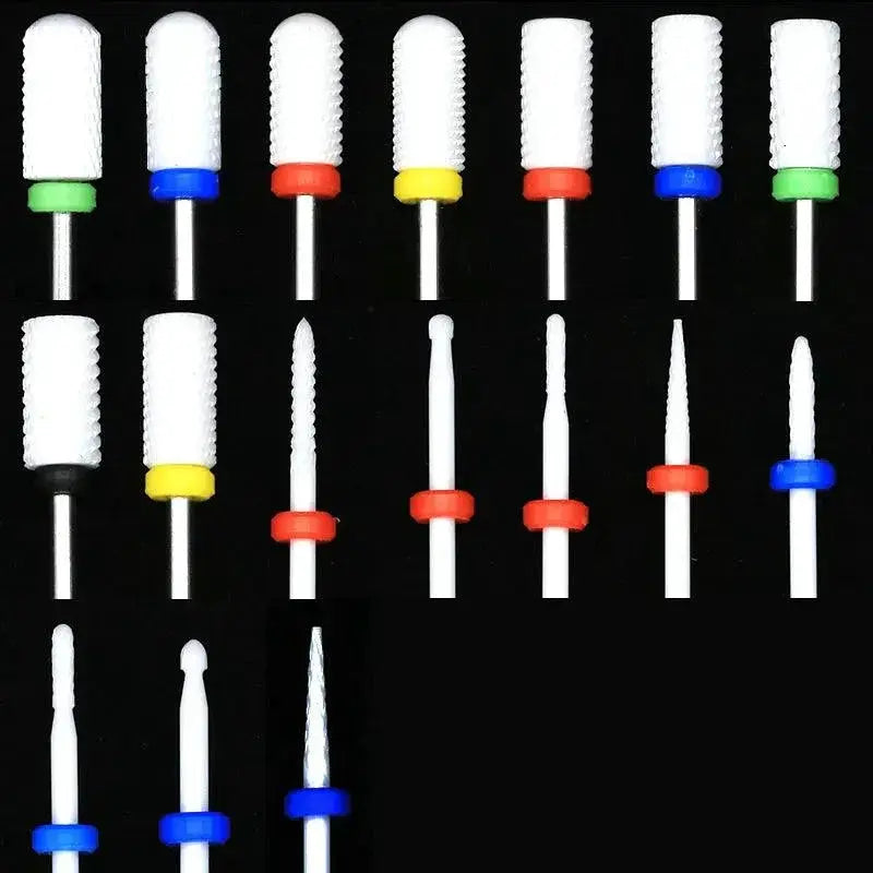 Ceramic Tungsten Nail Bits Set Precision Nail Care Kit