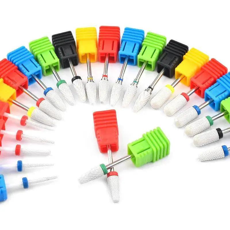 Ceramic Tungsten Nail Bits Set Precision Nail Care Kit