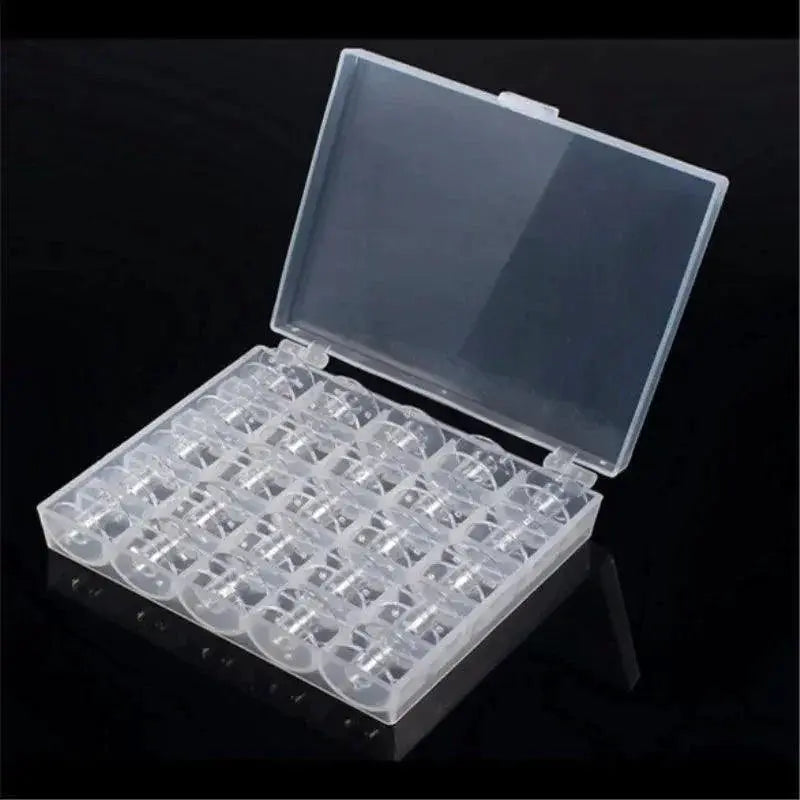 Sewing Machine Bobbins Set With Storage Case 25 Piece