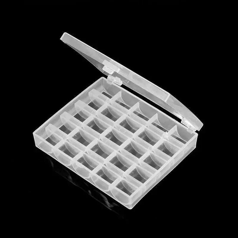 Sewing Machine Bobbins Set With Storage Case 25 Piece