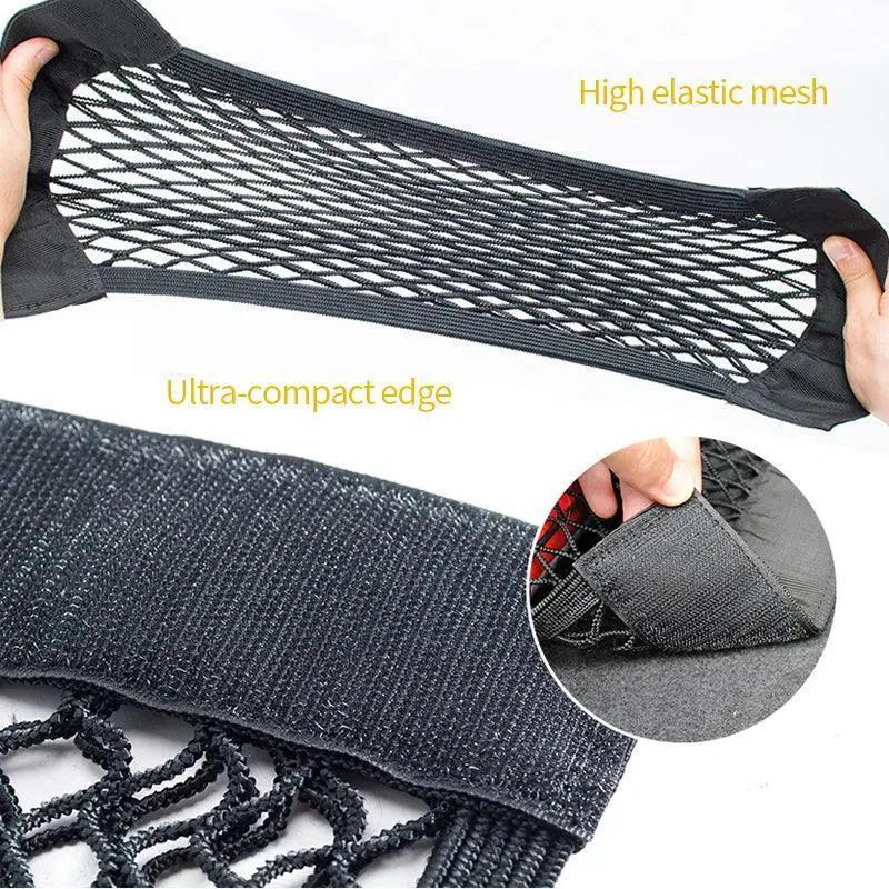 Elastic Mesh Trunk Organizer For Cars Keeps Car Cabin Clean