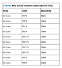 Hex Screw Kit for Electronics Repair
