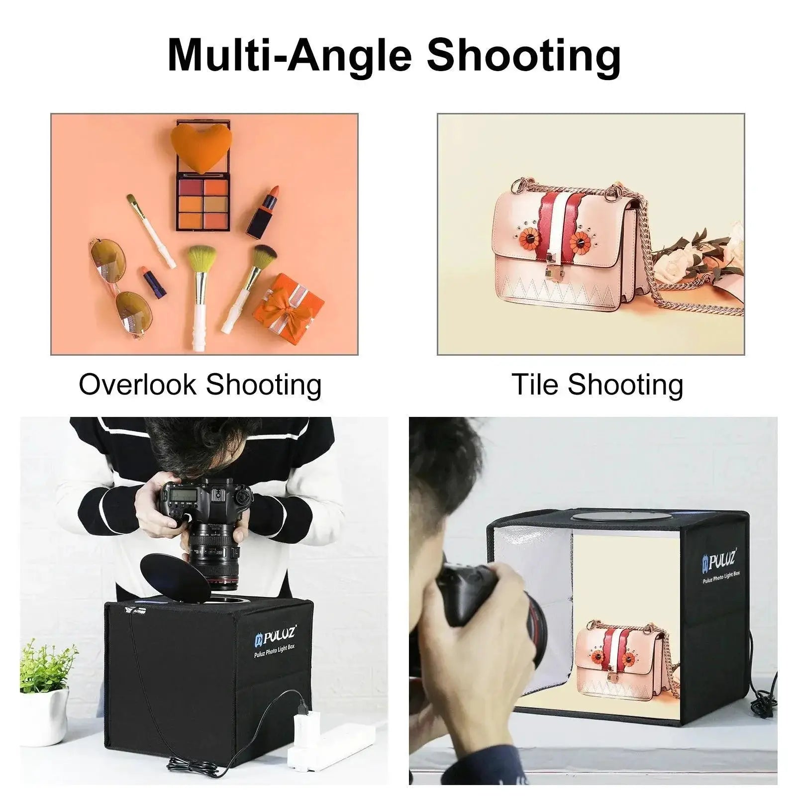 PULUZ Portable Photography Lightbox Kit For Small Items