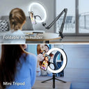 Ring Light Kit With Adjustable Tripod And Smartphone Holder