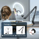 Ring Light Kit With Adjustable Tripod And Smartphone Holder