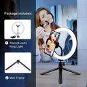 Ring Light Kit With Adjustable Tripod And Smartphone Holder