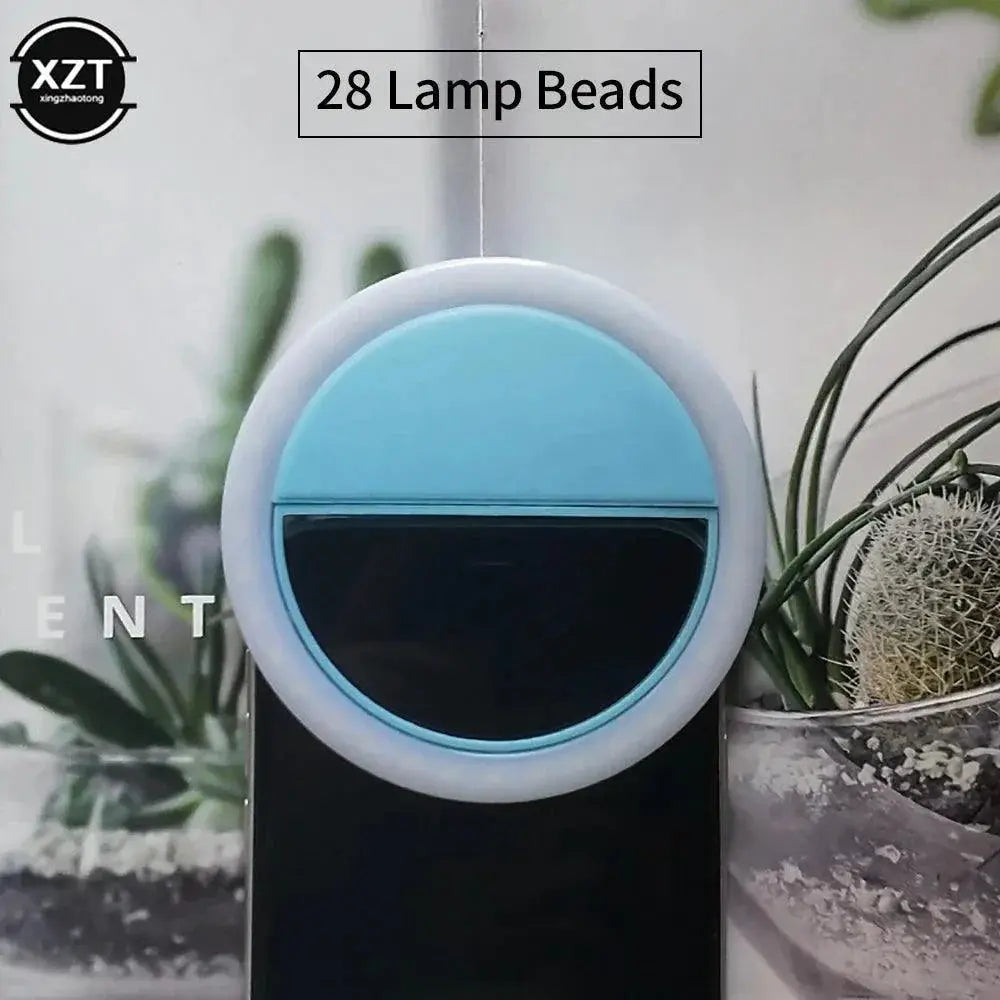 Portable LED Ring Light for Selfies and Photography