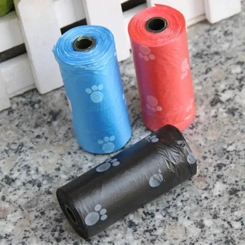 Eco Friendly Dog Poop Bags With Paw Print Design Zero Waste