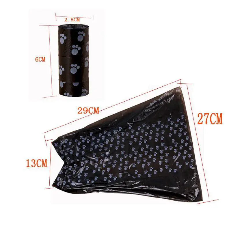Eco Friendly Dog Poop Bags With Paw Print Design Zero Waste