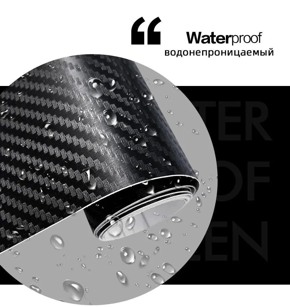 Carbon Fiber Vinyl Wrap Film Waterproof Stickers For Cars