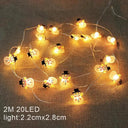 LED Santa Snowman Garland for Decor