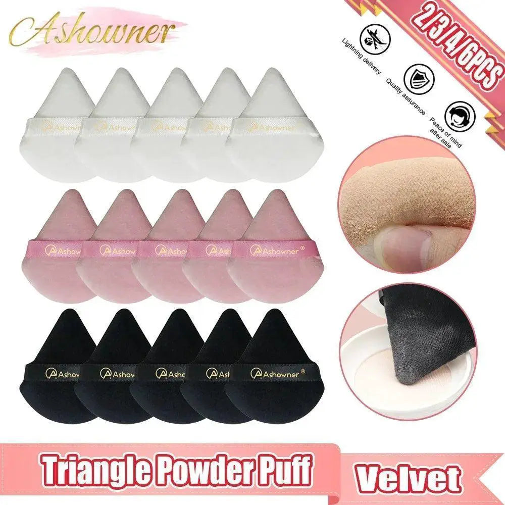 Velvet Triangle Makeup Sponge Precision Contour Tool Face
