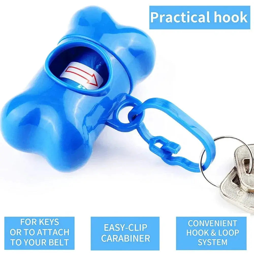 Bone Shaped Pet Waste Bag Dispenser Portable Eco Friendly