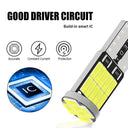 T10 W5W Led Car License Plate Lamp White 6000K Bulb Upgrade