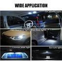 T10 W5W Led Car License Plate Lamp White 6000K Bulb Upgrade