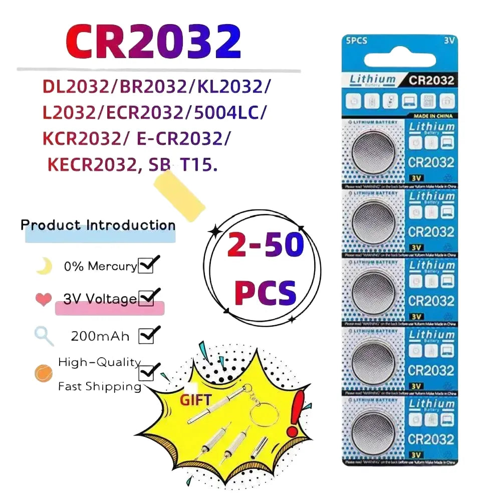 Reliable Battery for Gadgets – 2PCS CR2032(GF) product view 1