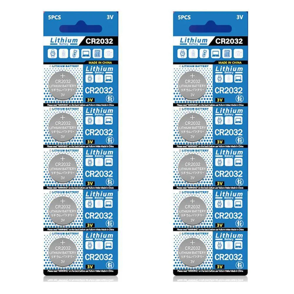 CR2032 Lithium Button Cell Battery Power Up For Gadgets