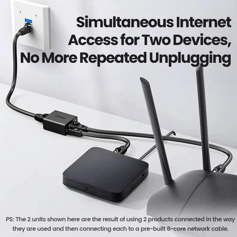 UGREEN Ethernet Splitter Adapter Dual Device Internet Boost