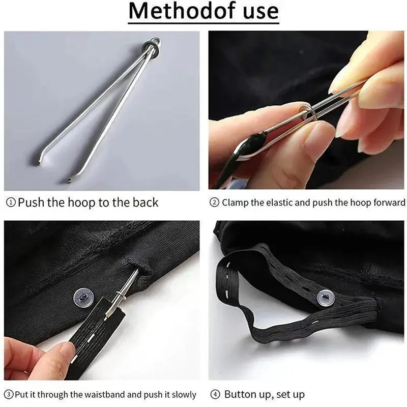 Stainless Steel Sewing Clips For Easy Elastic Threading