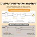 RJ45 Ethernet Splitter for Dual Devices