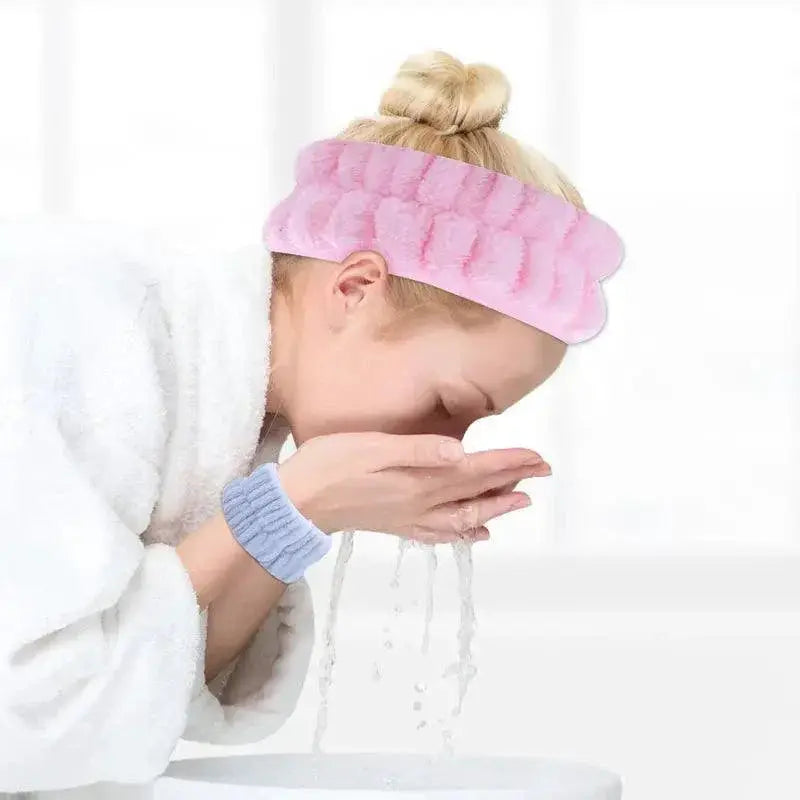 Microfiber Face Washing Wristband Towel Set for Skincare